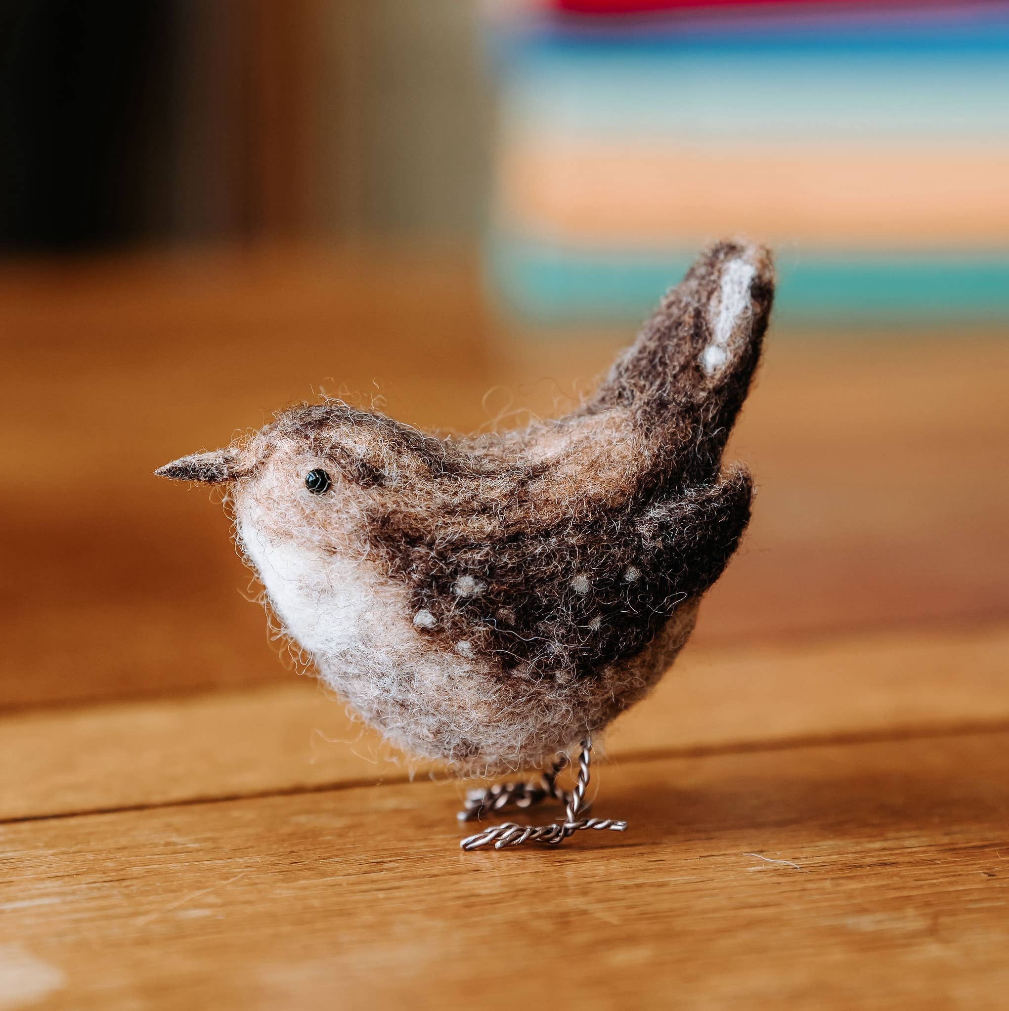The Crafty Kit Company - British Birds - Jenny Wren Needle Felting Craft Kit