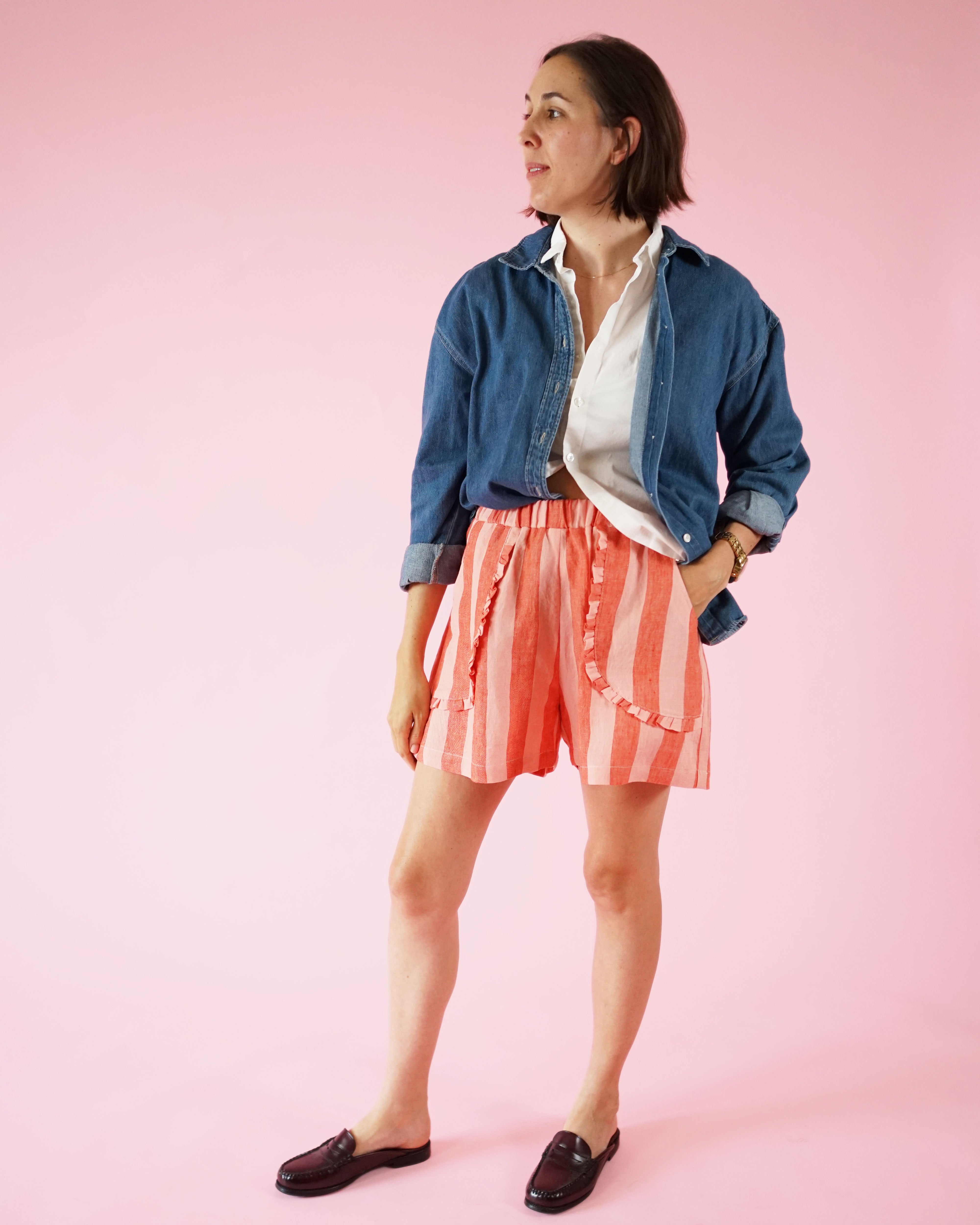 Matchy Matchy Sewing Club - Apron Pocket Pants - Digital Download