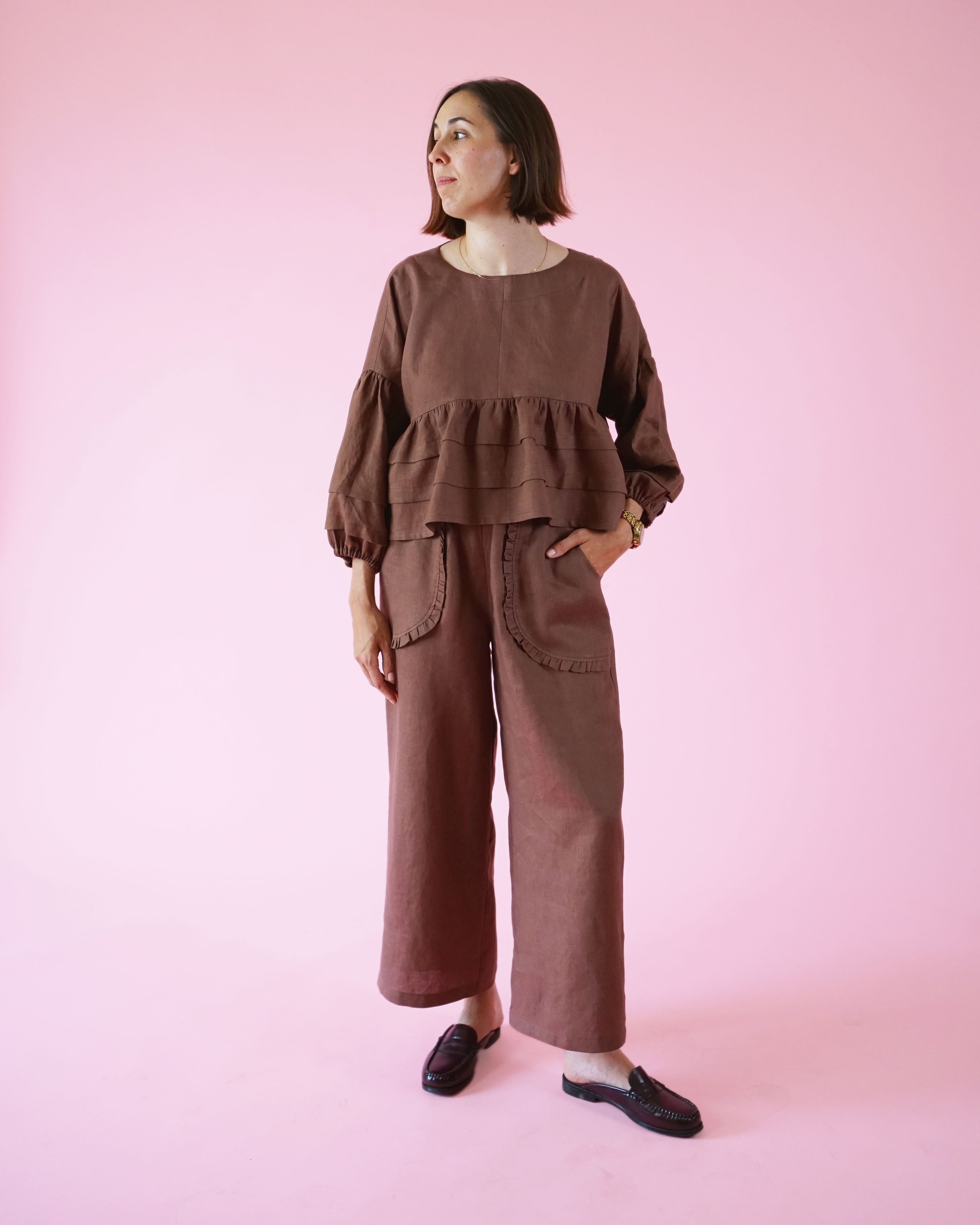 Matchy Matchy Sewing Club - Apron Pocket Pants - Digital Download