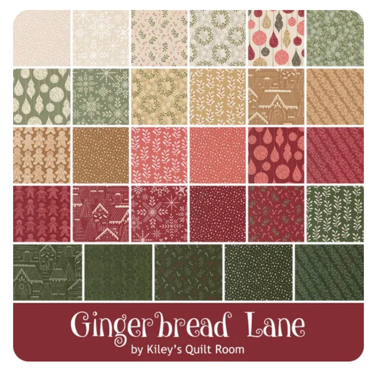 Gingerbread Lane Fat Quarter Bundle 29 pieces