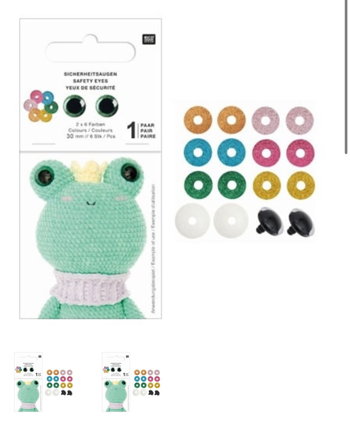 Rico Safety Eyes 1 Pair