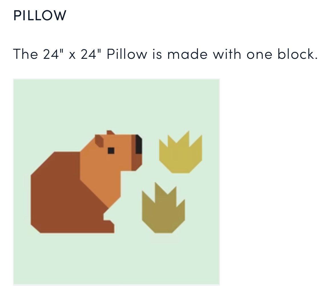 Capybara Club Pattern Elizabeth Hartman