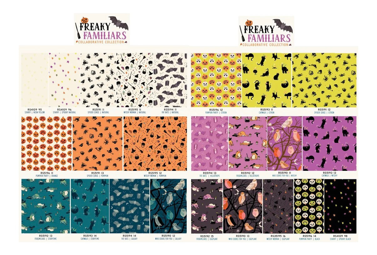 Freaky Familiars Fat Quarter Bundle 24 pieces