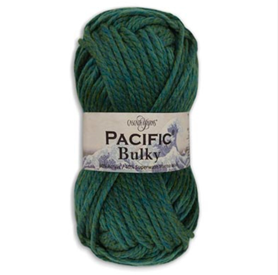 Pacific Bulky Spirulina Heather Cascade Yarns