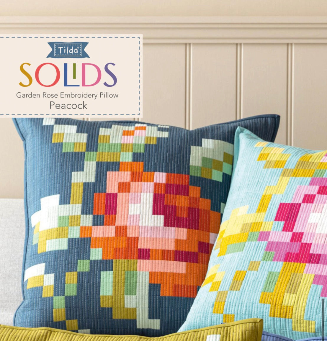 Tilda Embroidery Pillow Kit - Garden Rose