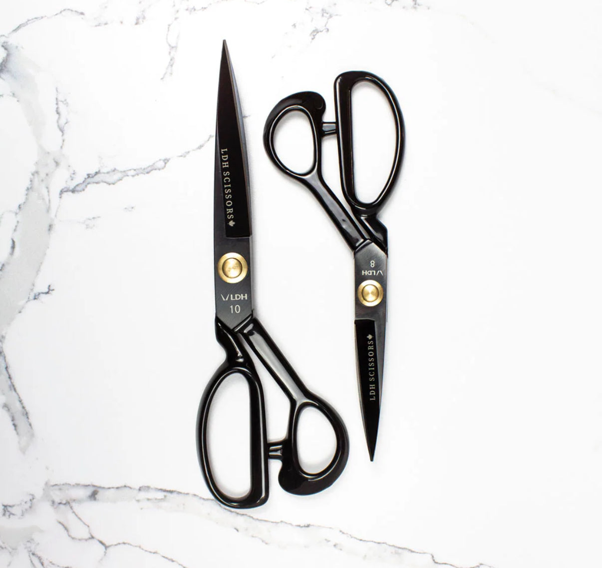 LDH Midnight True Left Handed Traditional Fabric Shears 10 inch