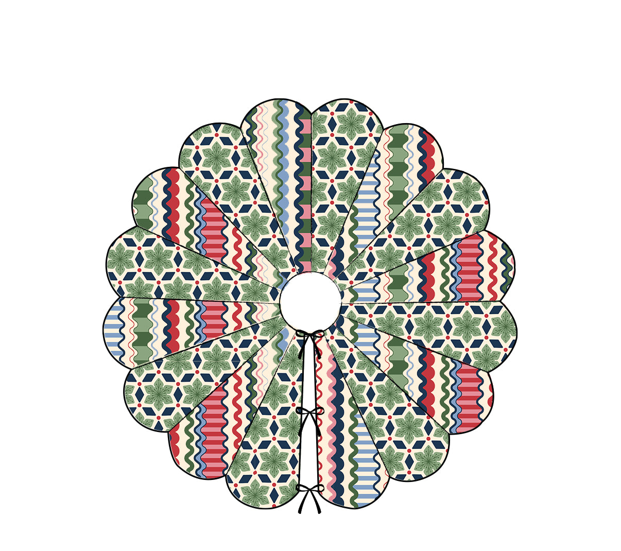 Scallop Christmas Tree Skirt November 15 + 29