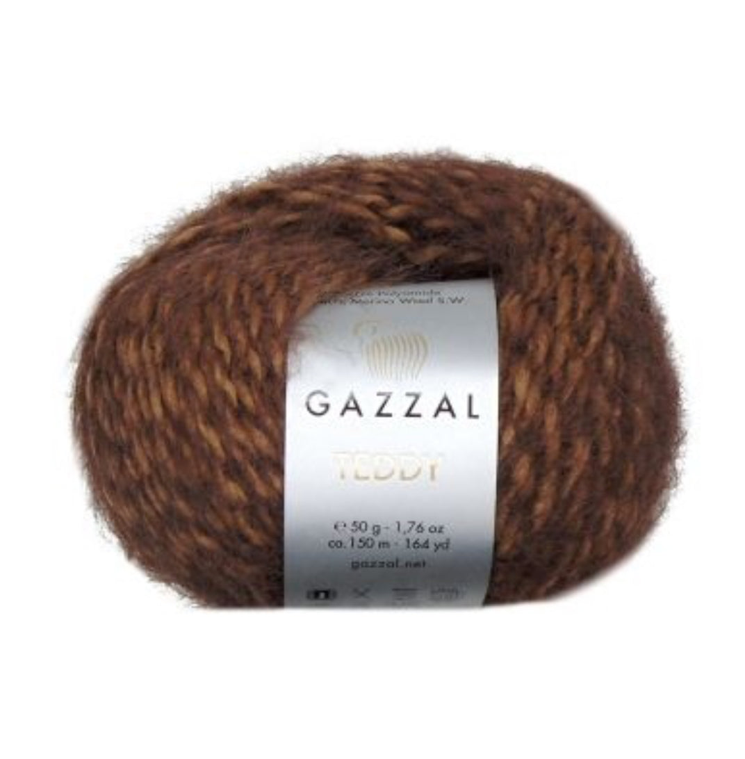 Gazzal Teddy Yarn - Chocolate