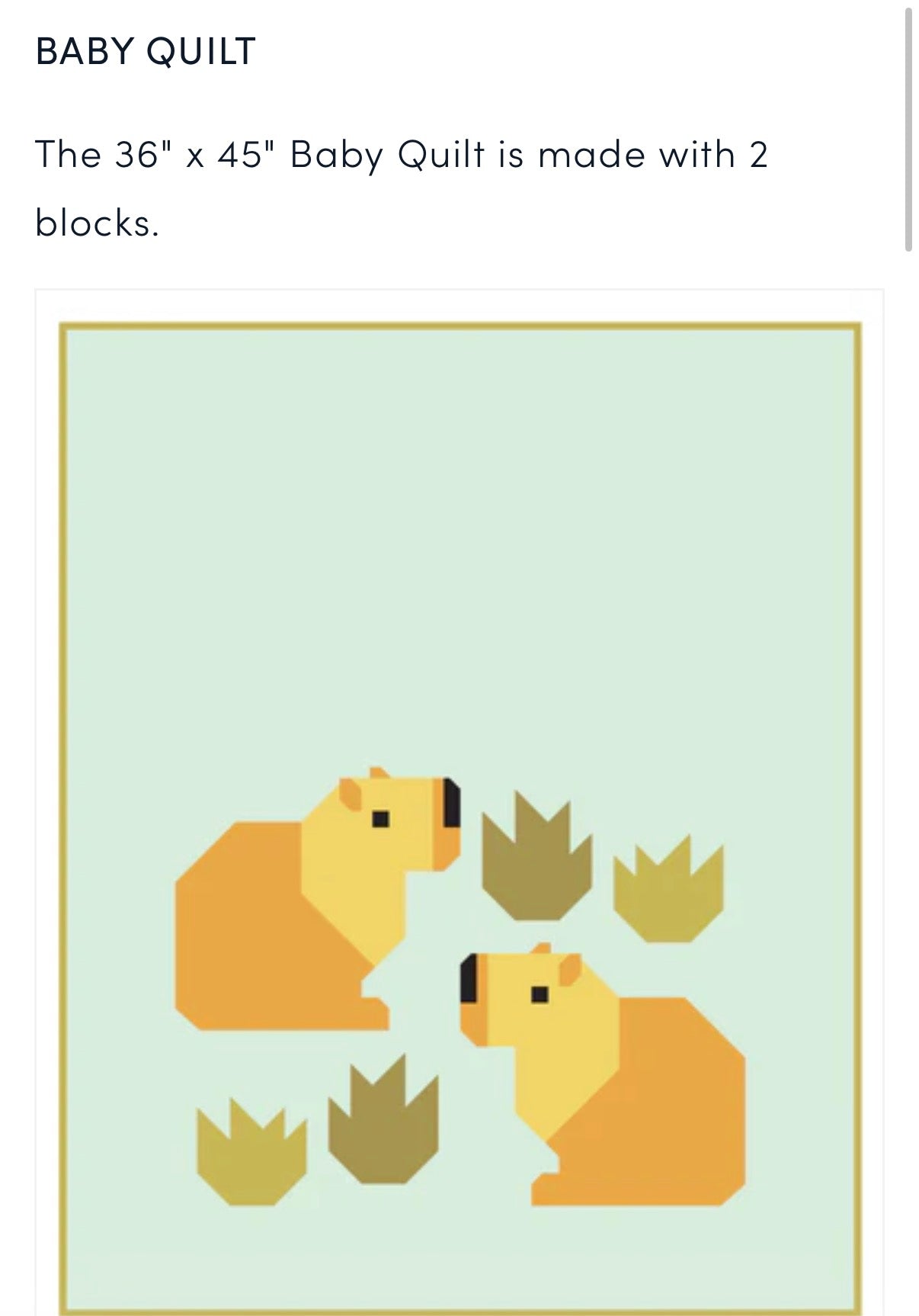 Capybara Club Pattern Elizabeth Hartman