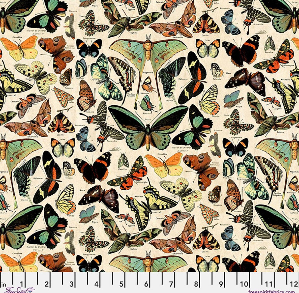 Teal Butterflies (Canvas) | Tim Holtz Eclectic Elements | Palette Canvas Cloth