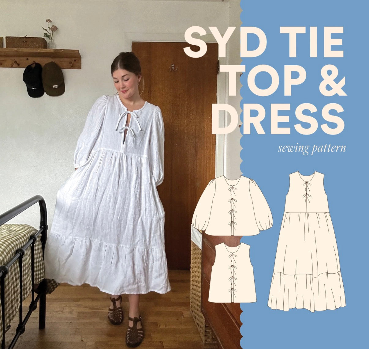 Syd Tie Top + Dress Pattern by Syd Graham PDF (Beginner)