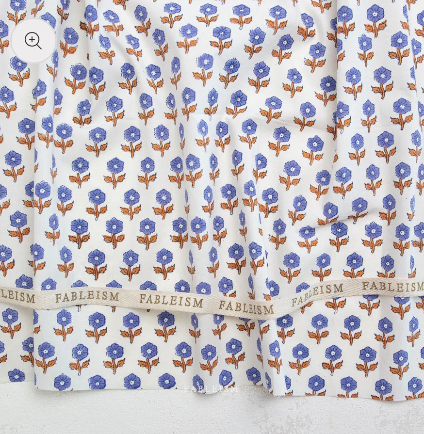 Fableism - Indian Block Prints: Cottage - Flowerling in Violet