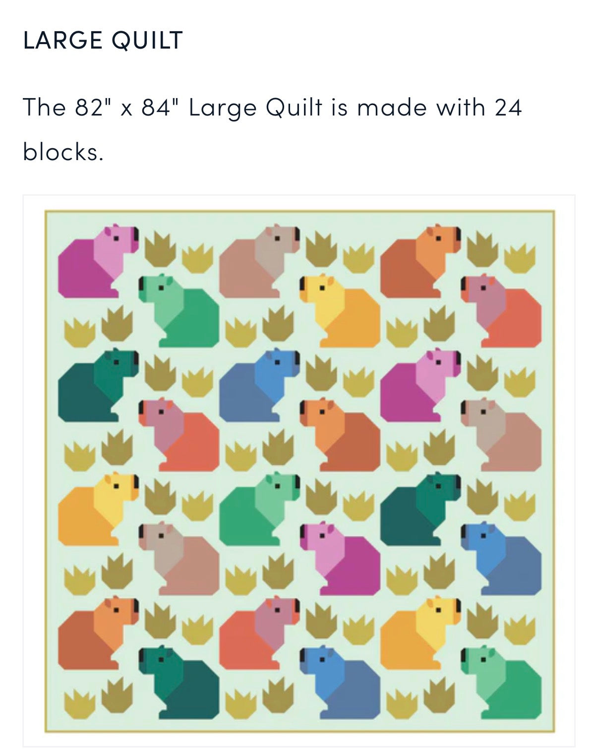 Capybara Club Pattern Elizabeth Hartman