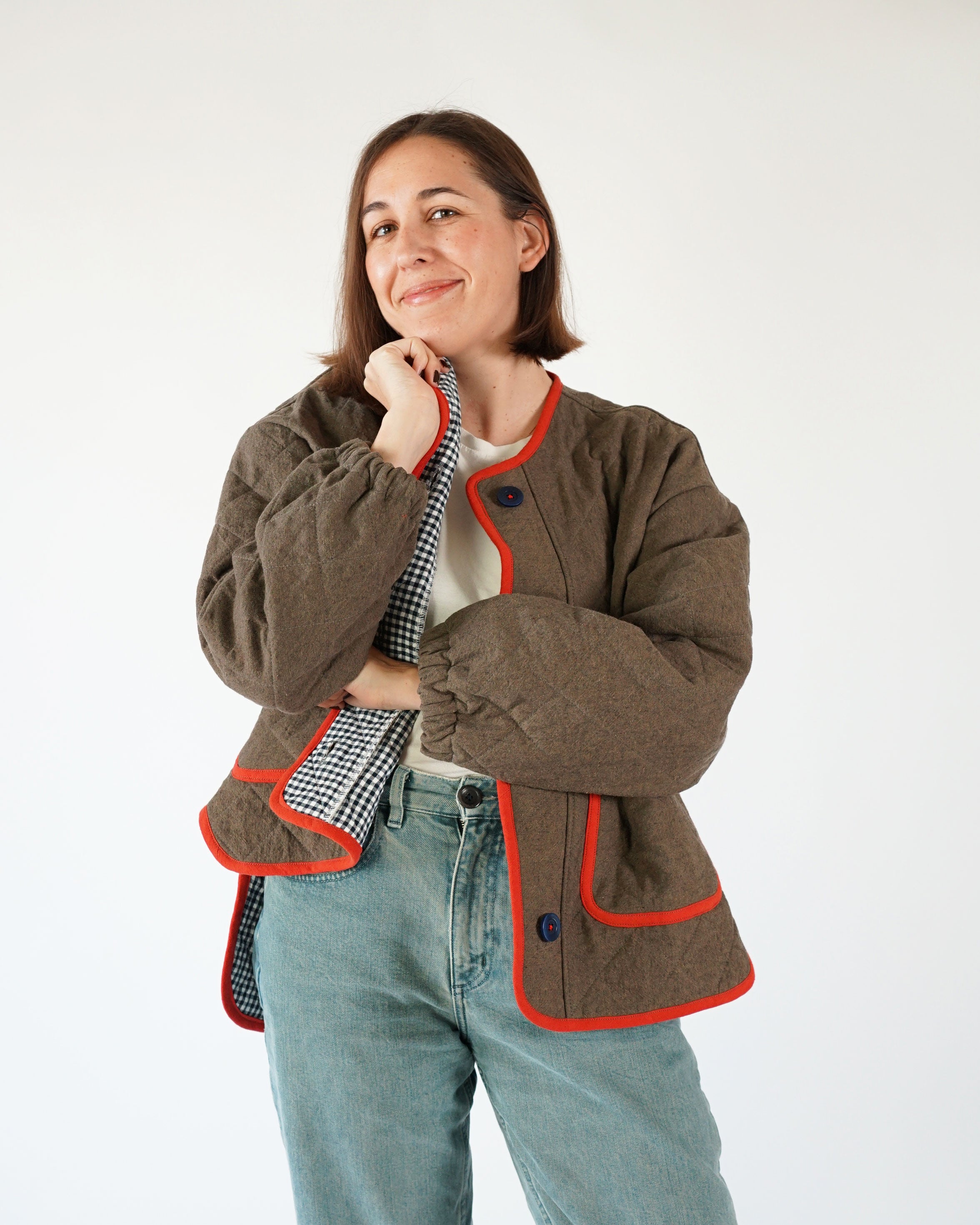 Matchy Matchy Sewing Club - Quilted Homebody Jacket - Digital Download