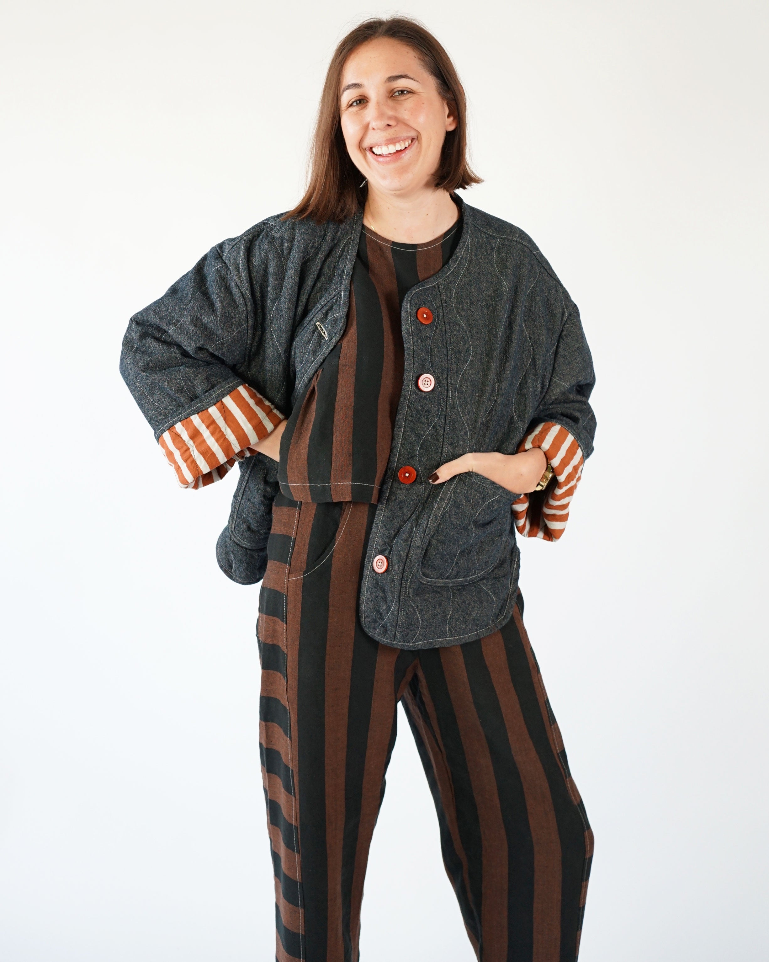 Matchy Matchy Sewing Club - Quilted Homebody Jacket - Digital Download