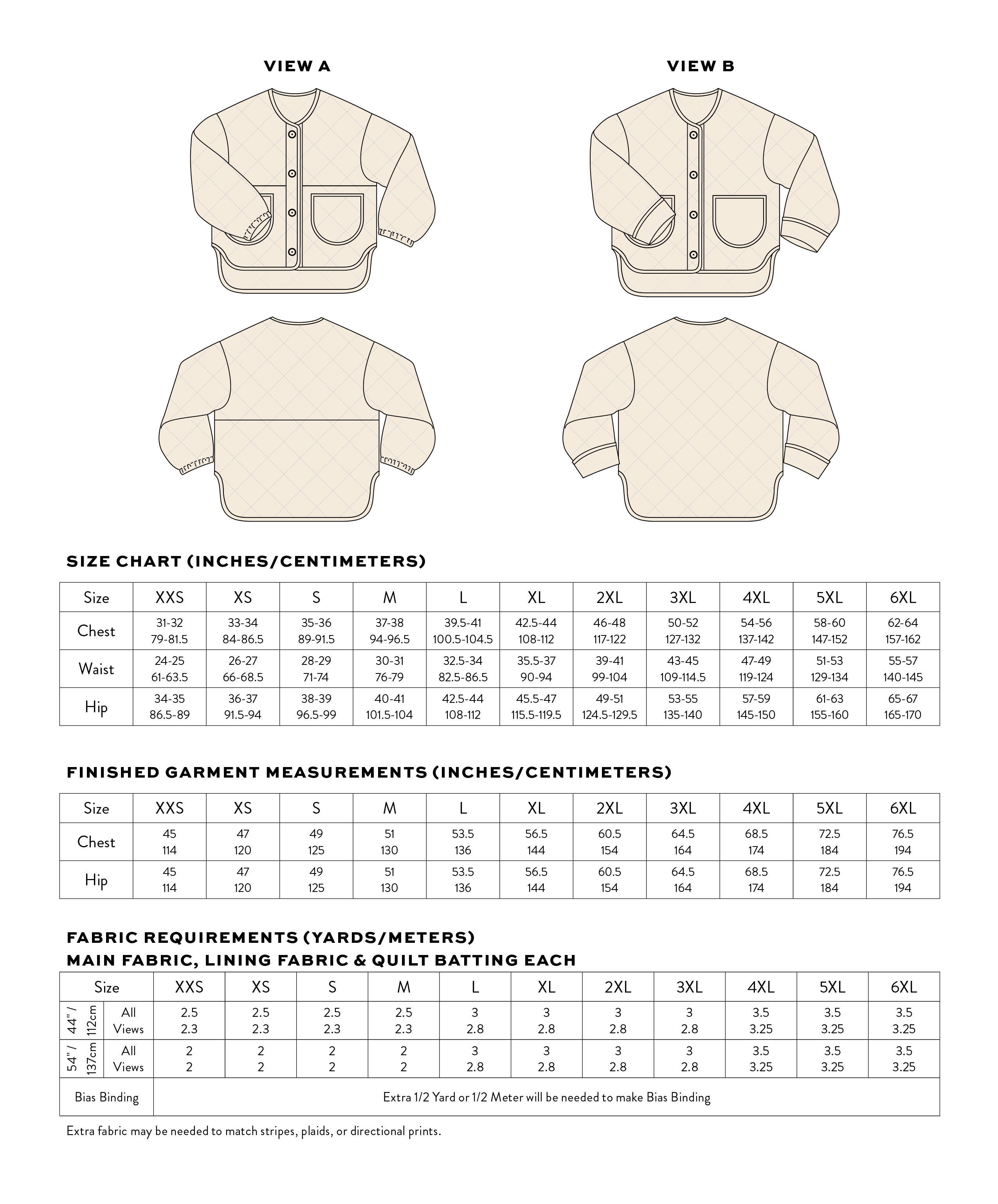 Matchy Matchy Sewing Club - Quilted Homebody Jacket - Digital Download