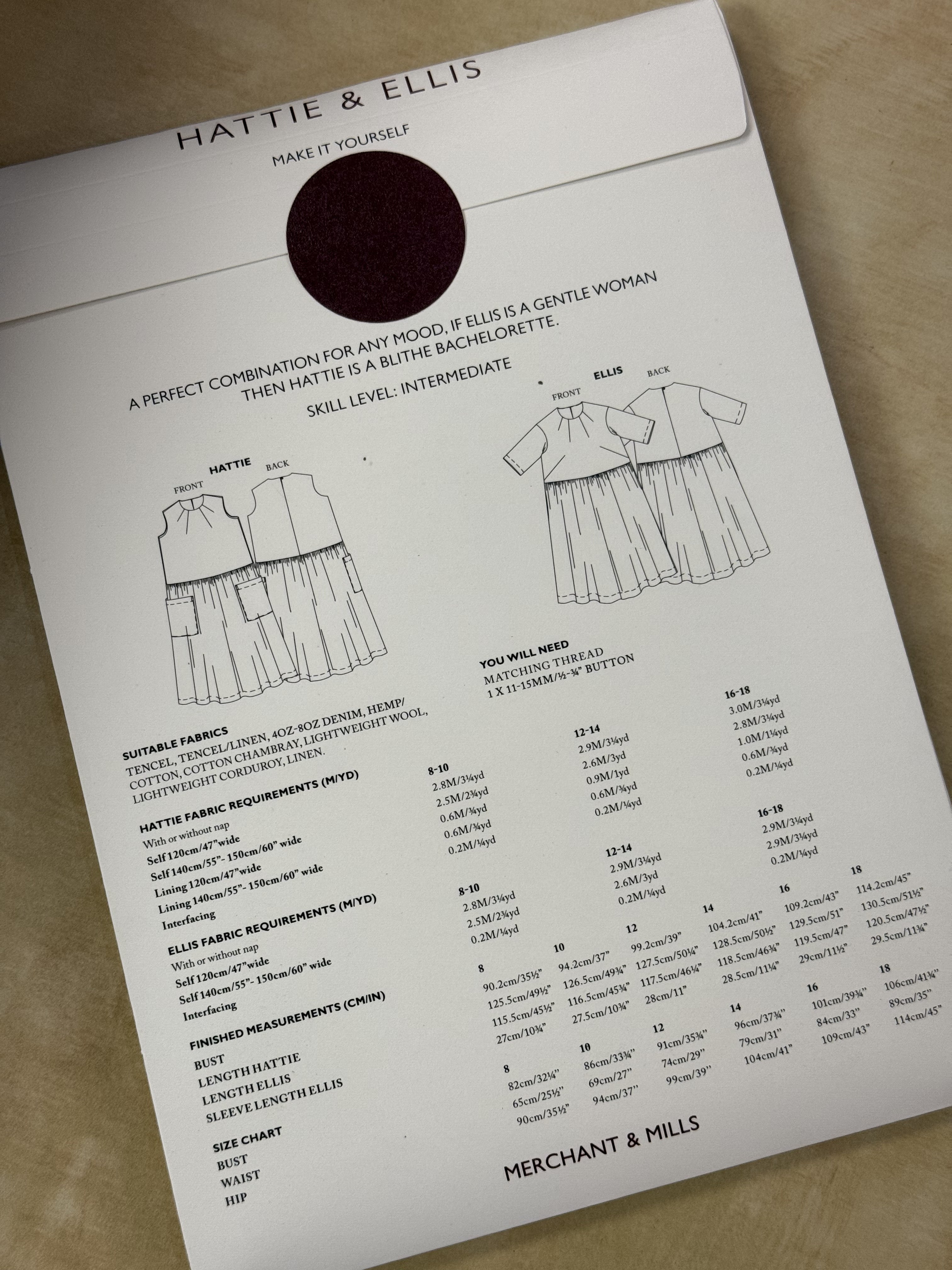 Hattie & Ellis Dress Pattern