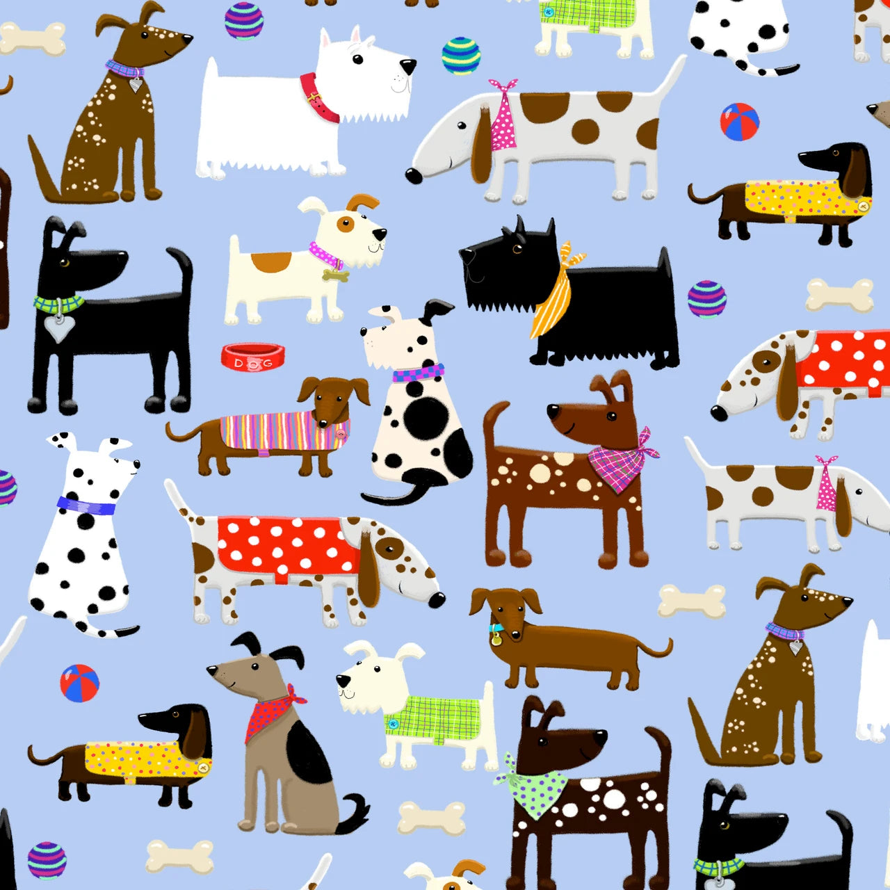 Happy Dogs Flannel