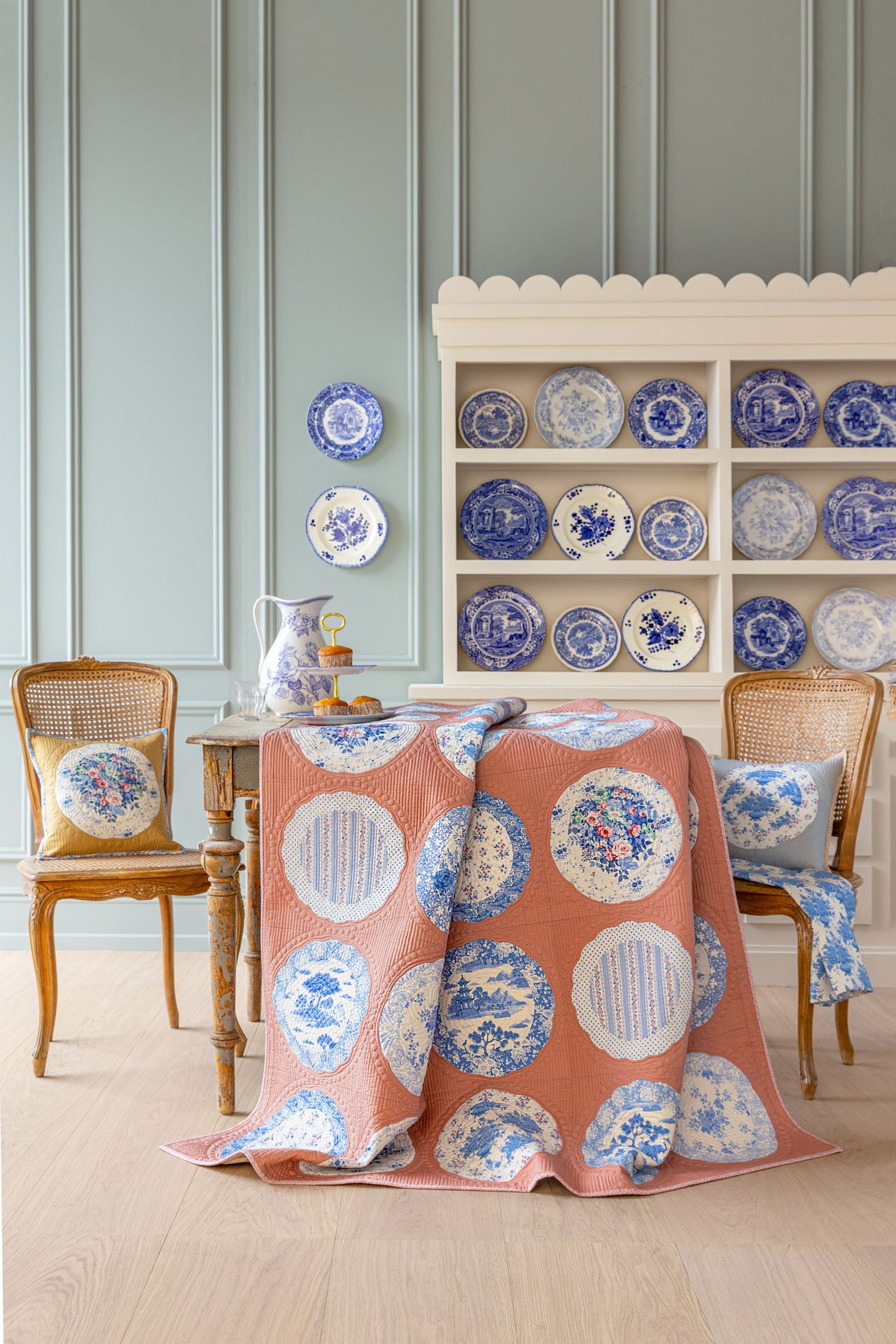 Tilda Plate Quilt Kit - Terracotta - Something Blue