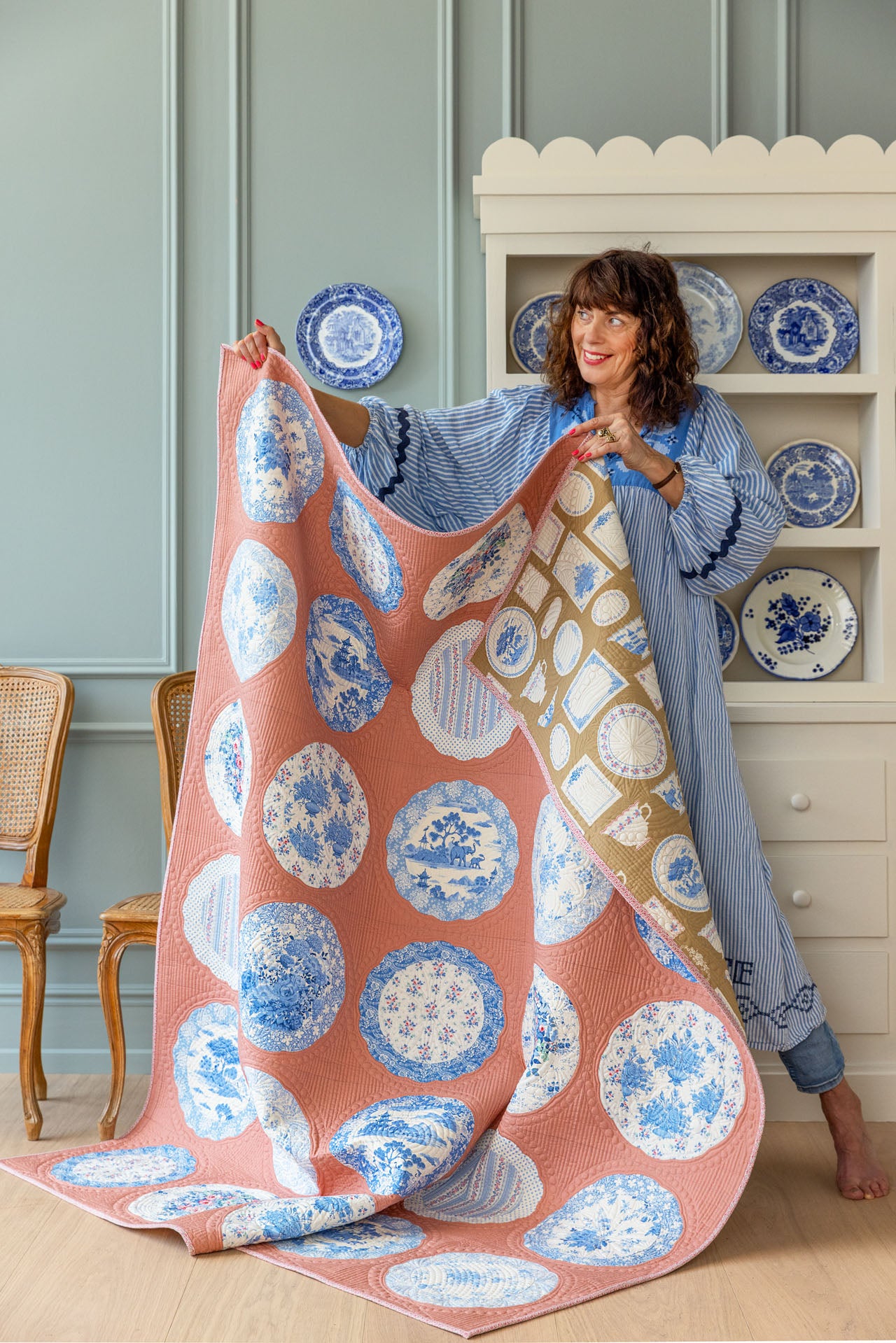 Tilda Plate Quilt Kit - Terracotta - Something Blue