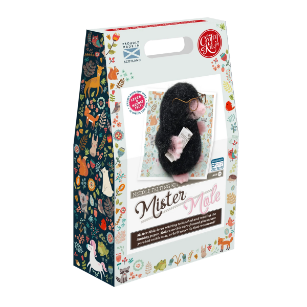 The Crafty Kit Company - Mr Mole Needle Felting Craft Kit