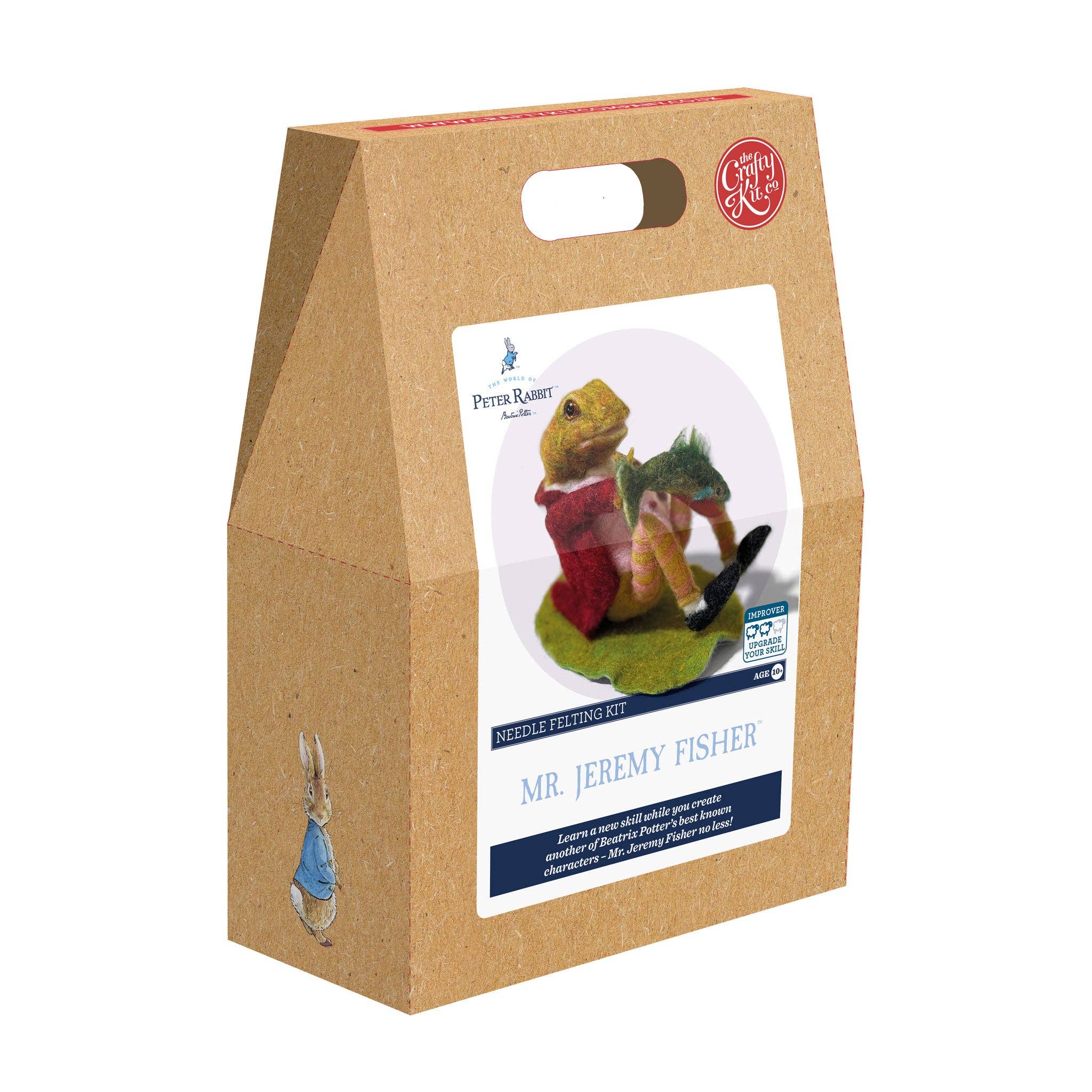 The Crafty Kit Company - Beatrix Potter - Jeremy Fisher Needle Felting Craft Kit