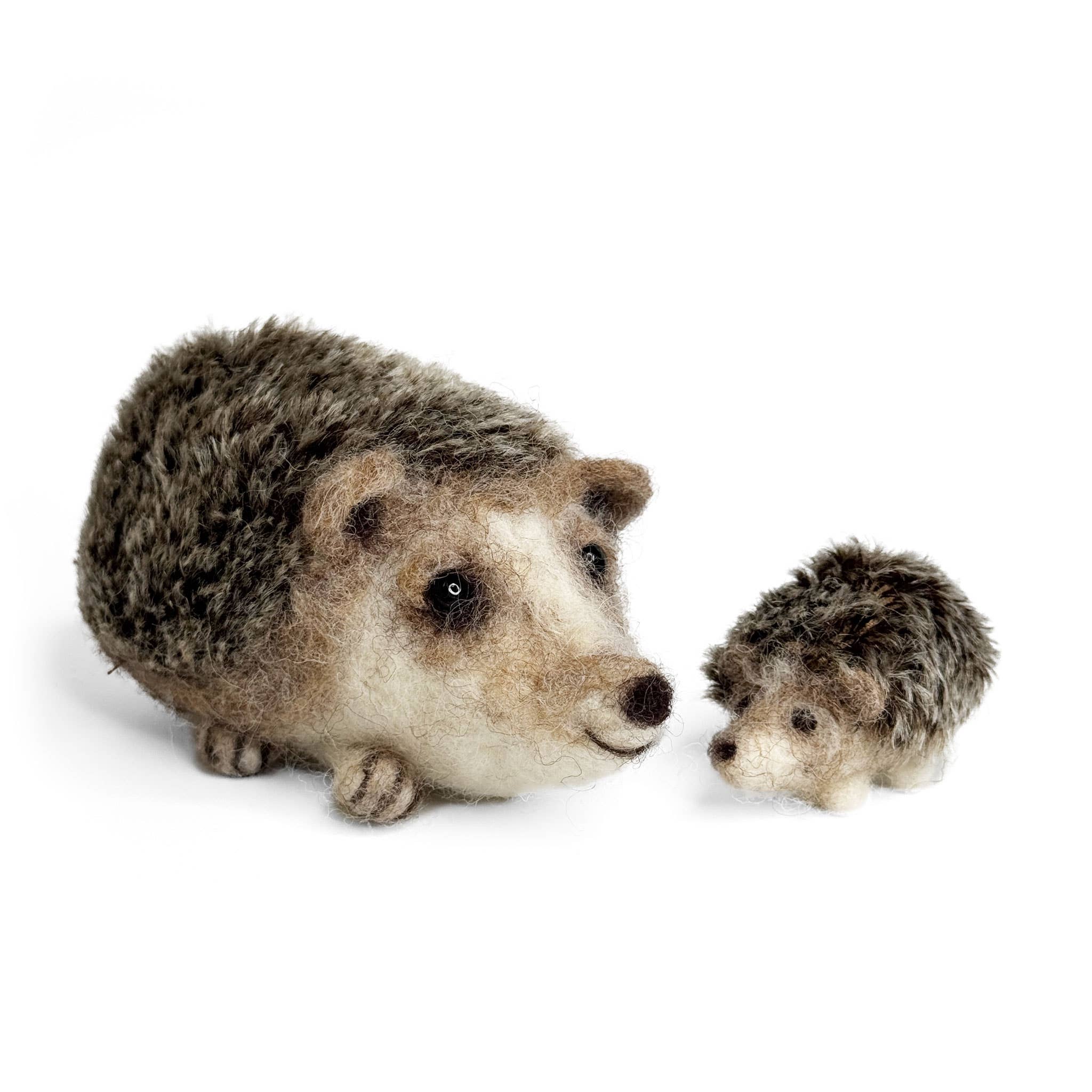 The Crafty Kit Company - Happy Hedgehogs Needle Felting Craft Kit