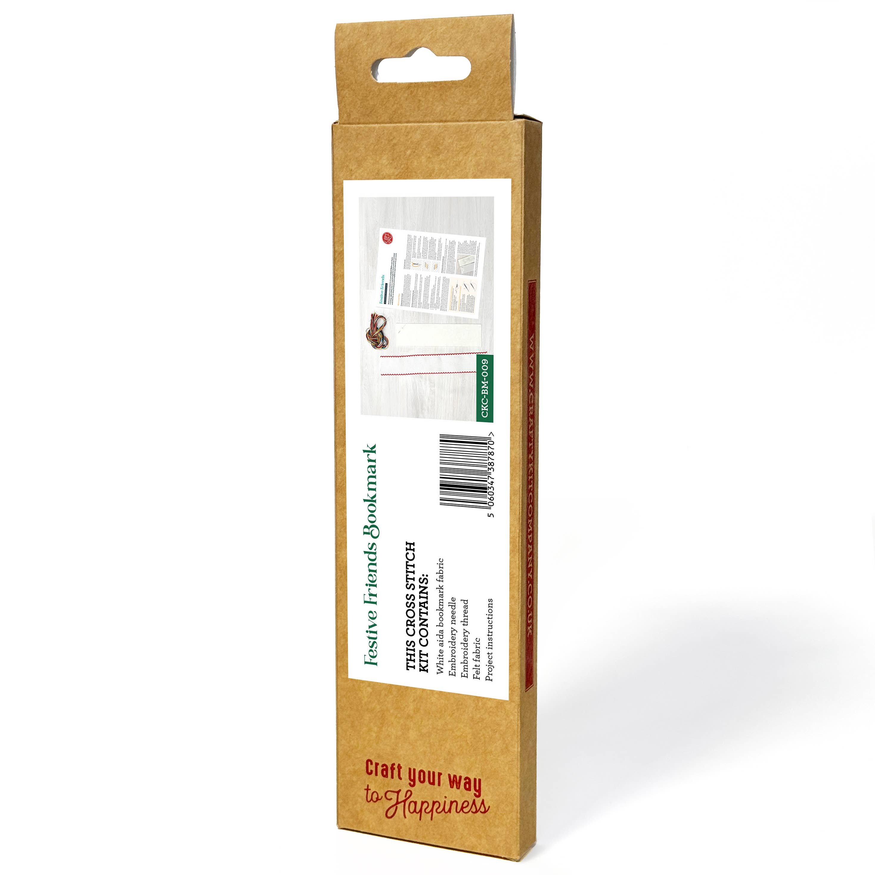 The Crafty Kit Company - Festive Friends Cross Stitch Bookmark Kit