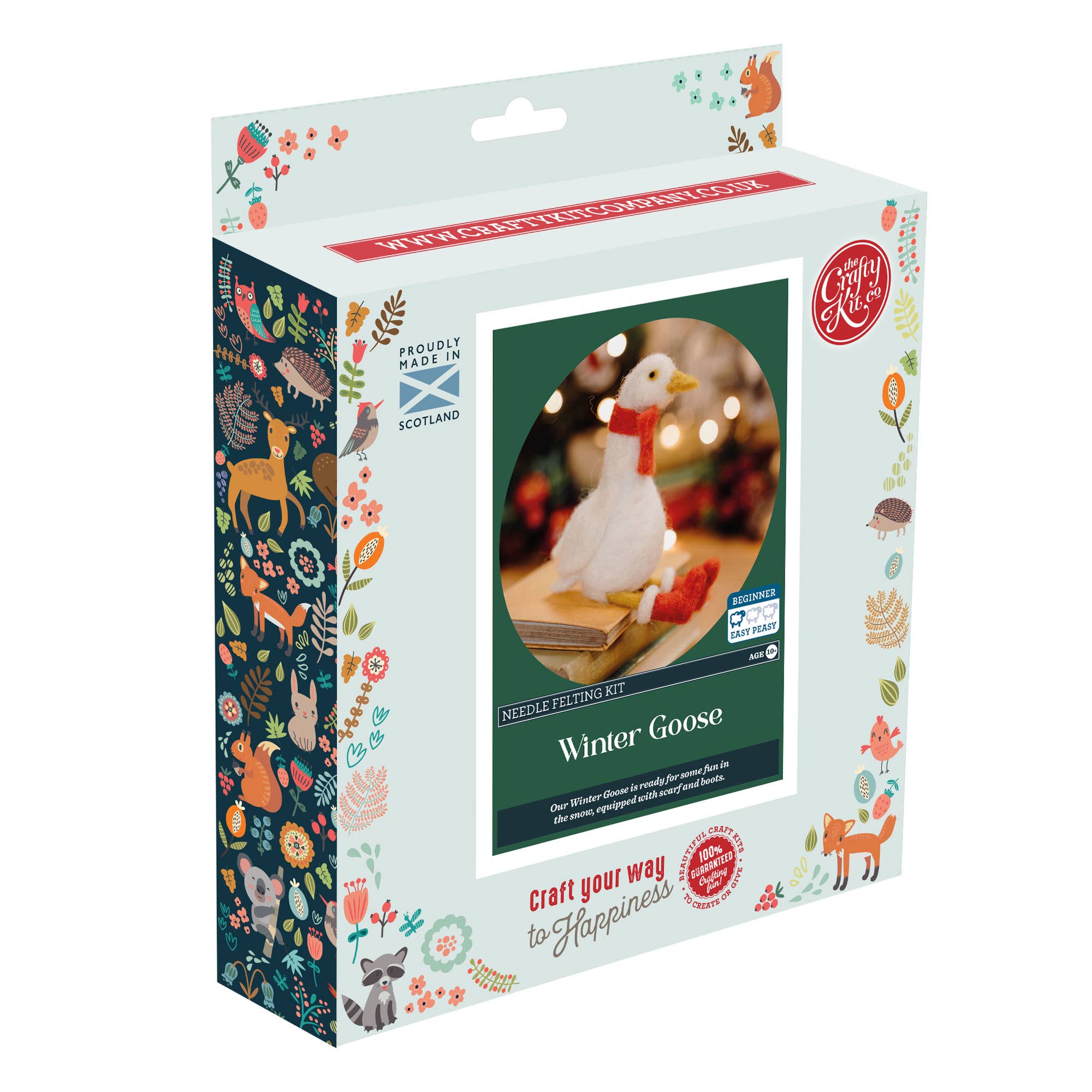 The Crafty Kit Company - Winter Goose Needle Felting Kit