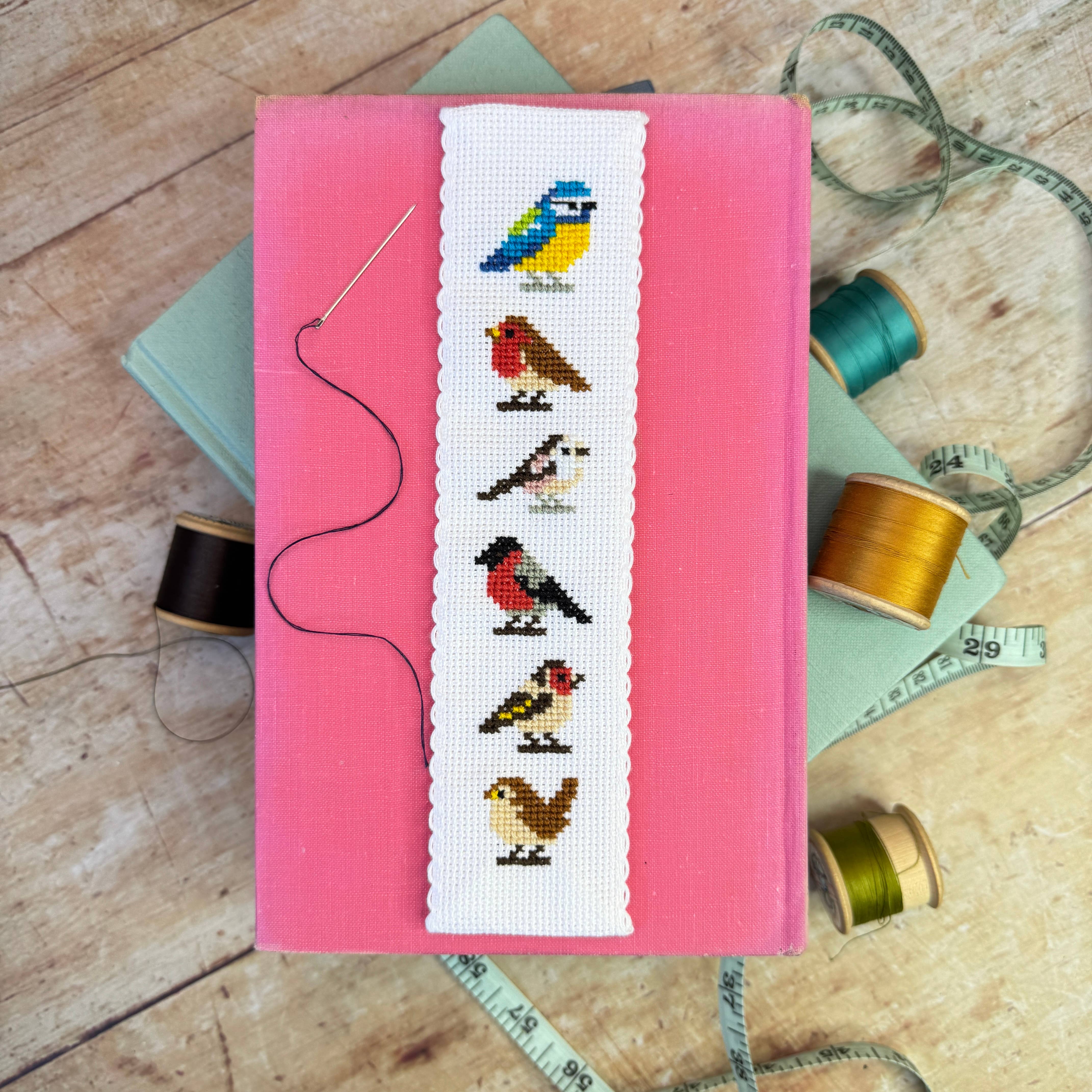 The Crafty Kit Company - Garden Birds Cross Stitch Bookmark Kit