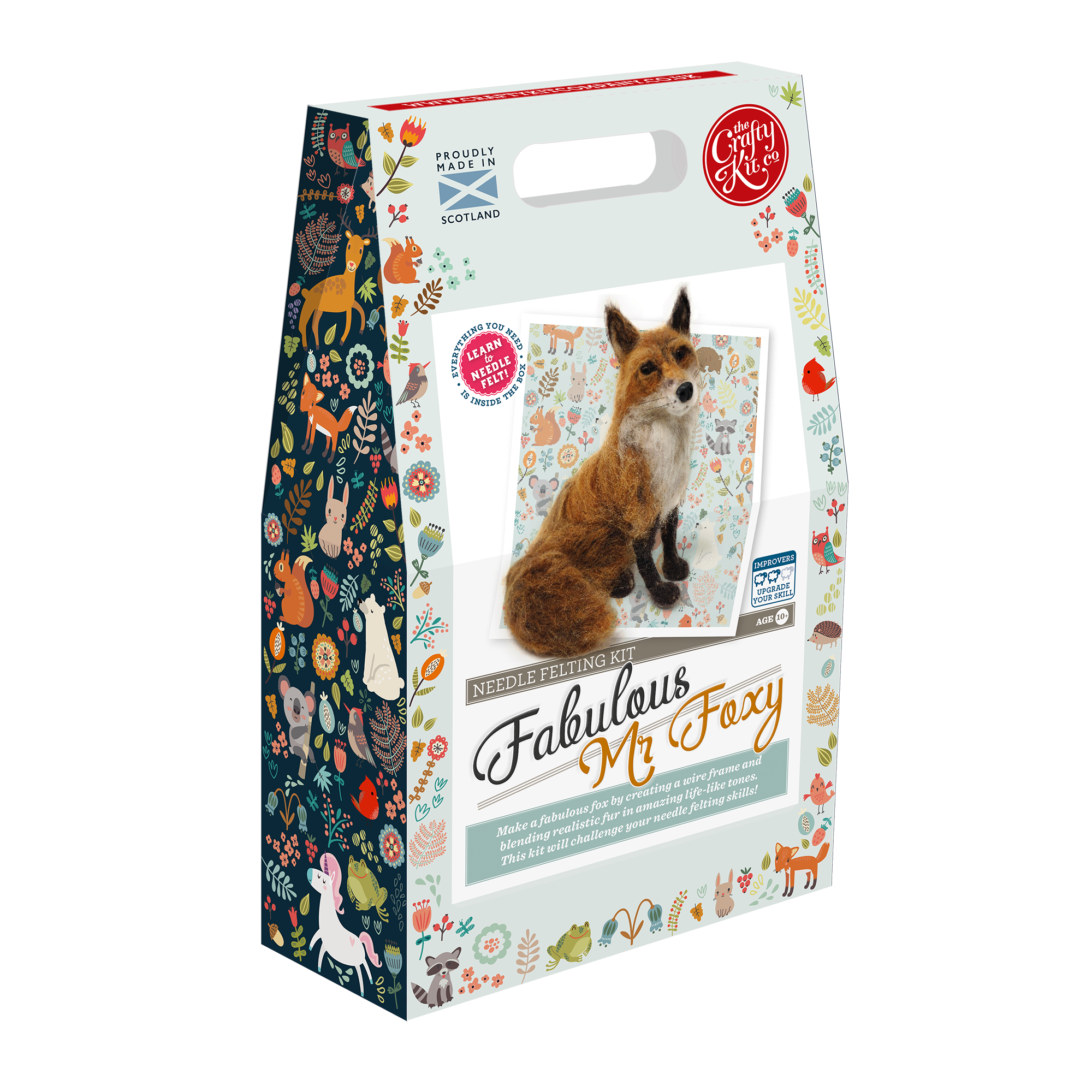 The Crafty Kit Company - Fabulous Mr Foxy Needle Felting Craft Kit