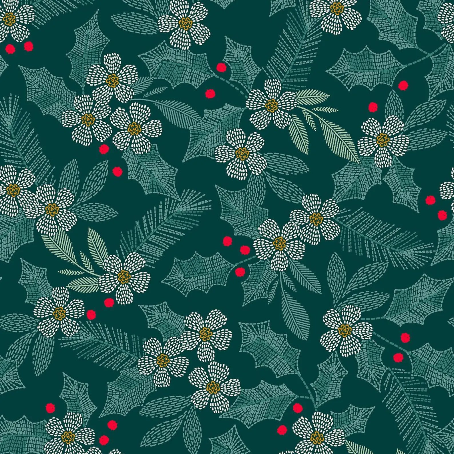 Makover Holiday Stitches Holly Green