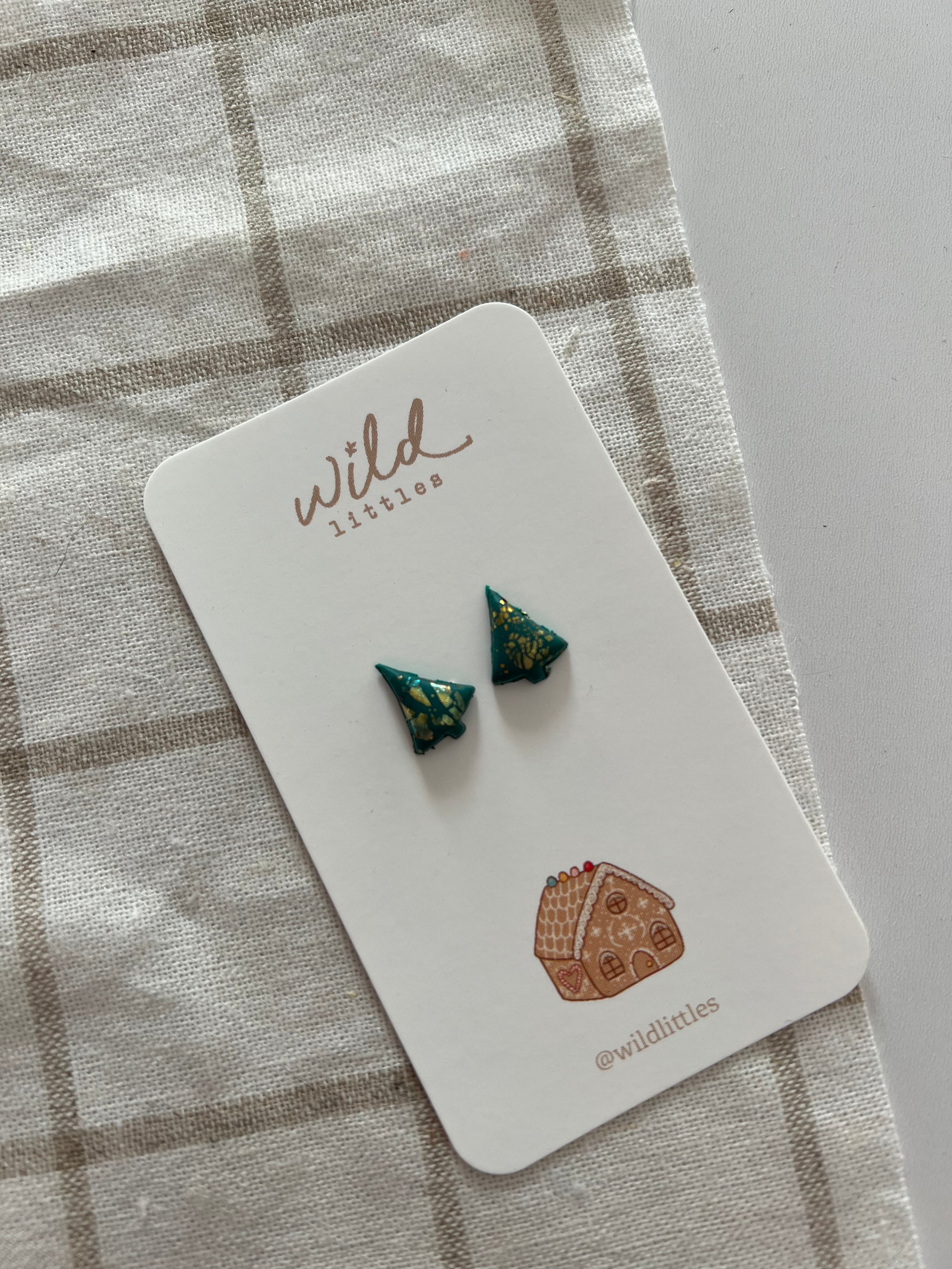 holiday earrings - christmas trees | Wild Littles